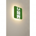 Applique murale carrée Plastra, plâtre blanc, 48 LED, 3 000 K