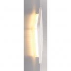Applique murale carrée Plastra, plâtre blanc, 48 LED, 3 000 K