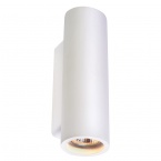 Plastra, Applique, Tube, Plâtre, Rond, 2xGU10