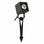 Petit spot LED carré, anthracite, 6 W, 3 000 K