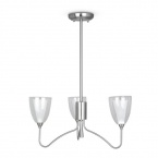 Applique et plafonnier CAMILLO 30, 3 x max.50W chrome satiné.