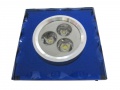Downlight LED Power Affi Bleu 3*1w Blanc Chaud