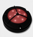 Luminaire d'appoint Lumière de façade LED-12 noire/rouge