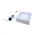 Panneau LED carré en surface 6 W - 3 000 K