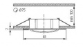 Spot de plafond Navi Ctx-Dt10-B