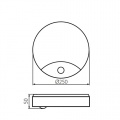 Luminaire LED avec détecteur de mouvement Sanso LED 15 W-Nw-Se