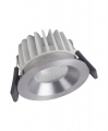Spot LED Fix 8 W/4 000 K IP44 Argenté Dim.