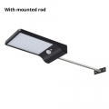 Lampadaire solaire (applique) 36 LED avec détecteur de mouvement - noir avec bras