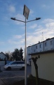 Lanterne solaire LED Casta Pro à double bras 2x15W / 150W / 100Ah panneau sans poteau